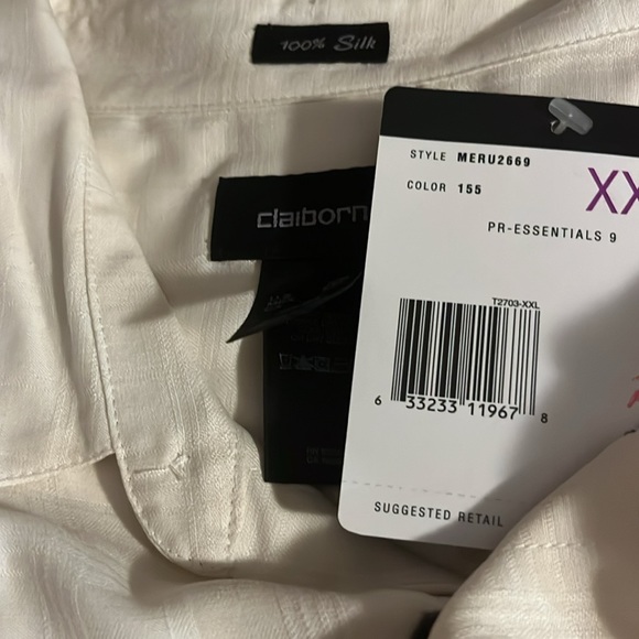 Silk Claiborne men’s shirt. XXL - Picture 7 of 7